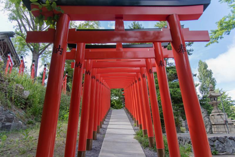 小樽住吉神社の副参道の千本鳥居